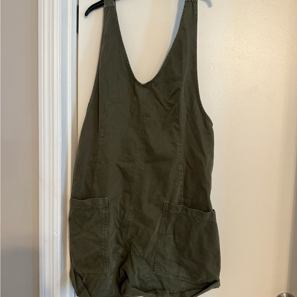 Olive Green Free People Romper